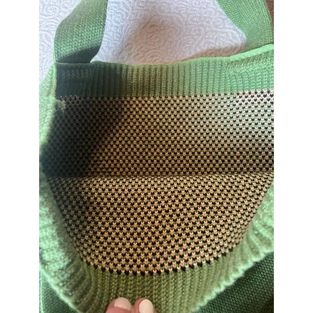 Bunny Rabbit tote bag knitted shoulder bag shopping bag purse Design both sides
